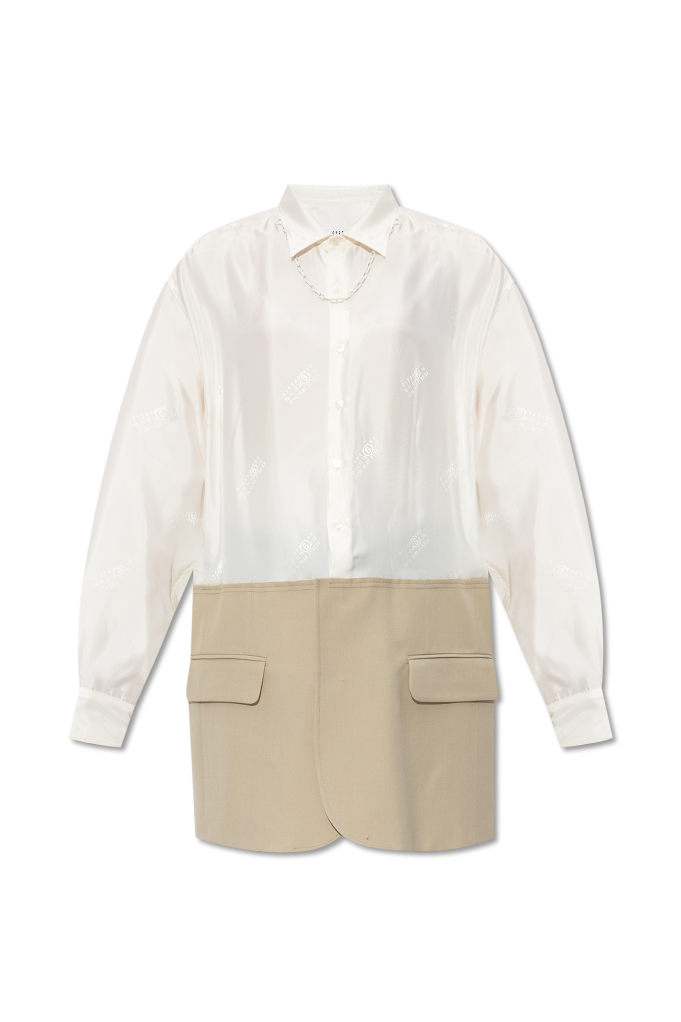 White Shirt with blazer motif MM6 Maison Margiela - Vitkac